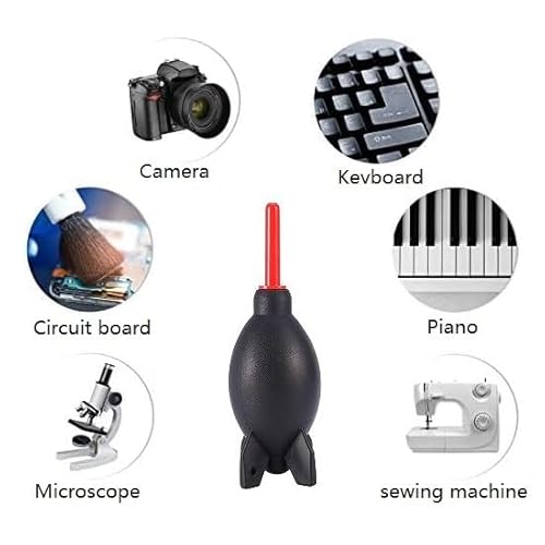 KOMUNJ Luftgebläse, Kamera Reinigung Dust Rocket, Reinigung Empfindlicher Oberflächen, Luftgebläse aus weichem Gummi für DSLR-Kamerasensor/Objektiv/Filter