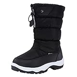 Women's Snow Boots Winter II Waterproof Fur Lined Frosty Warm Anti-Slip Boot U120WMX001-Black-41