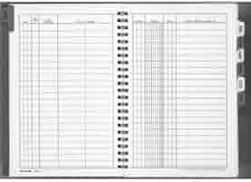 Scadenzario Mensile A5 - 17x24 Cm, 4 Pagine Per Mese, Spillato, Con Alette Di Ricerca - Foto 4