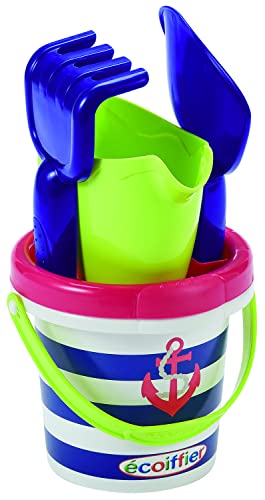 Ecoiffier 221 seaux de 12 cm Complet Bleu Marine, Multicolore