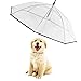 Morjava W555 Pet Dog Umbrella Leash Transparent Waterproof for Dog Walking