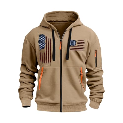 Zipper Hoodies for Men Graphic American Flag Tactical Hooded Sweatshirts Long Sleeve Athletic Jacket With Pockets2