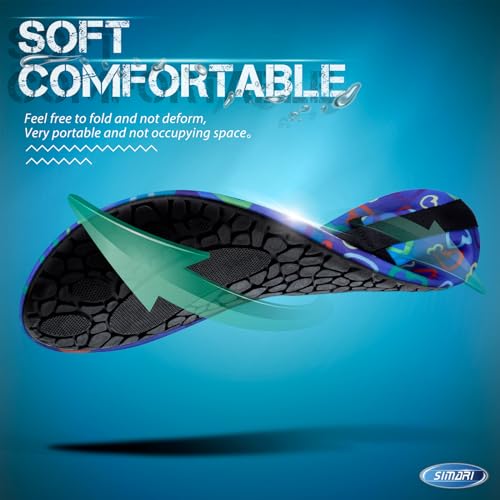 Image of SIMARI Water Shoes for Women Men Swim Aqua Socks Beach Pool Essentials Barefoot Surf River Boat Kayak Sea Yoga Sand Exercise Sport Accessories Breathable Quick-Dry Adult Youth Kid Size SWS001