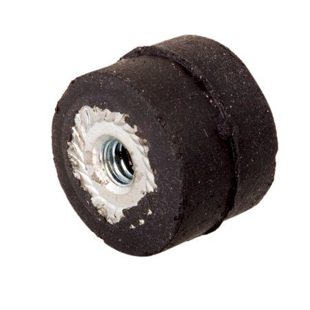 .63 dia., #8-32 thds., .63 Lg., 25 Lbs Comp. Load, 5 Lbs. Shear load, Inch Double End Female/Female Natural Rubber Vibration Mount (1 Each)