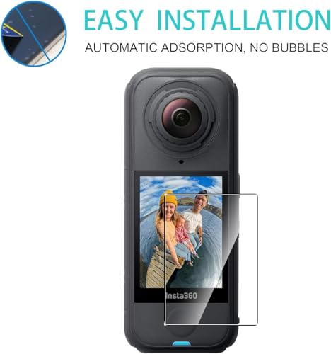 Image of VERTUS Premium Tempered Glass Screen Protector for Insta360 X4 Air Camera with Installation Kit, Ultra HD, 9H Hardness, Scratch Resistant