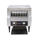 LBWF Tostadora Transportadora Eléctrica, Tostadoras Industriales Eléctricas Comerciales De Acero Inoxidable, Control De 7 Velocidades/3 Opciones De Modo Tostador, con Bandeja Extraíble para Migas