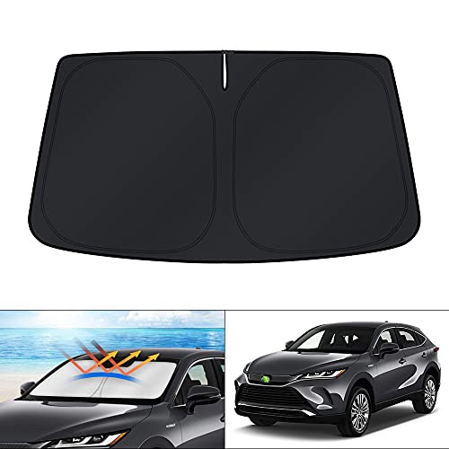 KUST Car Windshield Sun Shade for 2021-2024 Toyota Venza Accessories Sunshade Window Sun Visor Protector Foldable Blocks UV Rays Keep Your Car Cool