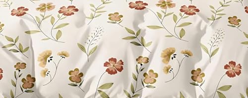 Image of 200 TC Cotton Bedsheet Set with 2 Pillow Covers | King Size Soft Breathable Wrinkle Free - Floral Printed Double Bedsheets | Bed Size 78x78x10 Inches | Pillow Covers Fit Up to 10 Inch