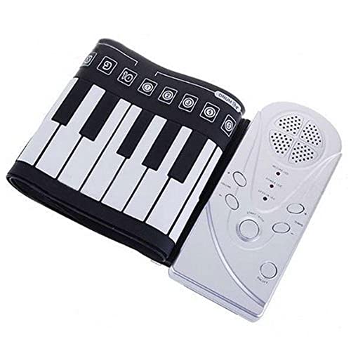 YUKM Roll-up Piano Silicone 49 Touches Roll Up Piano Keyboards Hand Roll Piano Cadeaux Éducatifs,Blanc - Les Beatles, Paul McCartney, John Lennon, RIngo Starr, George Harrison YUKM Roll-up Piano Silicone 49 Touches Roll Up Piano Keyboards Hand Roll Piano Cadeaux Éducatifs,Blanc – Image 5
