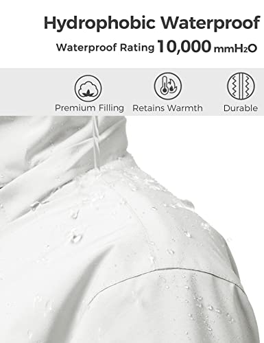 Wantdo Giacca da sci da ragazza impermeabile giacca da neve calda cappotto invernale antivento giacca isolante in pile giacca da snowboard da montagna