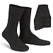 Produktbild ALL ABOUT SOCKS Socken Herren 47-50 Gerippte Socken (10er Pack) Schwarze Herrensocken Baumwolle Gr. 47 48 49 50 Dünne Gerippte Herrenstrümpfe Schwarze Strümpfe Männer Casual Anzugsocken