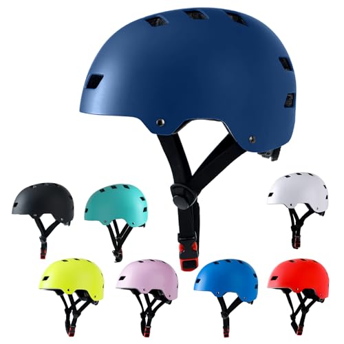 Image of Skateboard Bike Helmet,3 Sizes for Adults Youth Teen Kids Toddler | Adjustable for Men Women Boys Girls,Safety Certified Multi-Sport for Scooter Skate Bicycle Skating Rollerblading