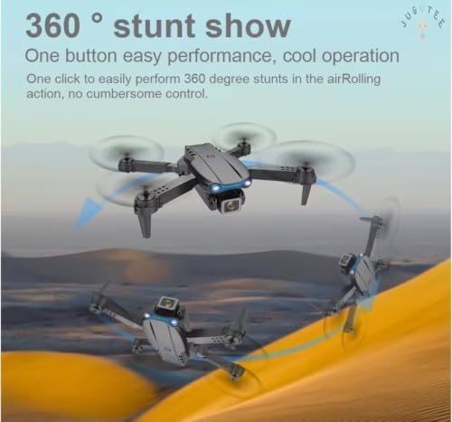 Image of Drone with Dual 4K Camera for Adults | WiFi FPV RC Quadcopter with Camera | Live Video, Altitude Hold, 360 Flip, Headless Mode, One Key Takeoff & Carry Case for Kids and Adults. B2