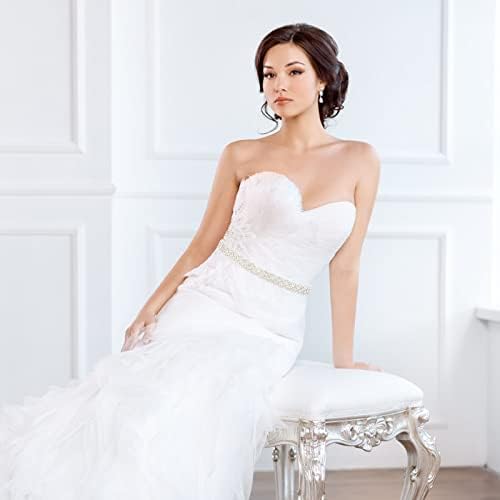 TIESOME - Cinturón De Cintura De Vidrio Para Mujer, Cinturón Ajustable Con Diamantes De