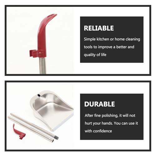 Pelle à poussière inoxydable pour collecte des déchets et coins difficiles - 4