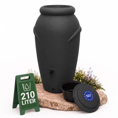 YourCasa Regentonne 210 Liter [Amphore Design] Regenfass...