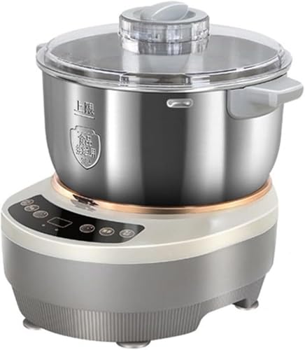 Mezclador de masa de acero inoxidable con función de fermentación, temporizador y diseño desmontable para una fácil limpieza, capacidad de 7 litros