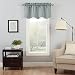 Eclipse Canova 42-Inch by 21-Inch Thermaback Blackout Scallop Valance, River Blue