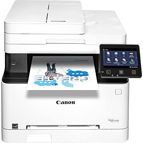 Canon imageCLASS MF644Cdw All-in-One Wireless Color Laser Printer for Office, White - Print Scan Copy Fax - 5