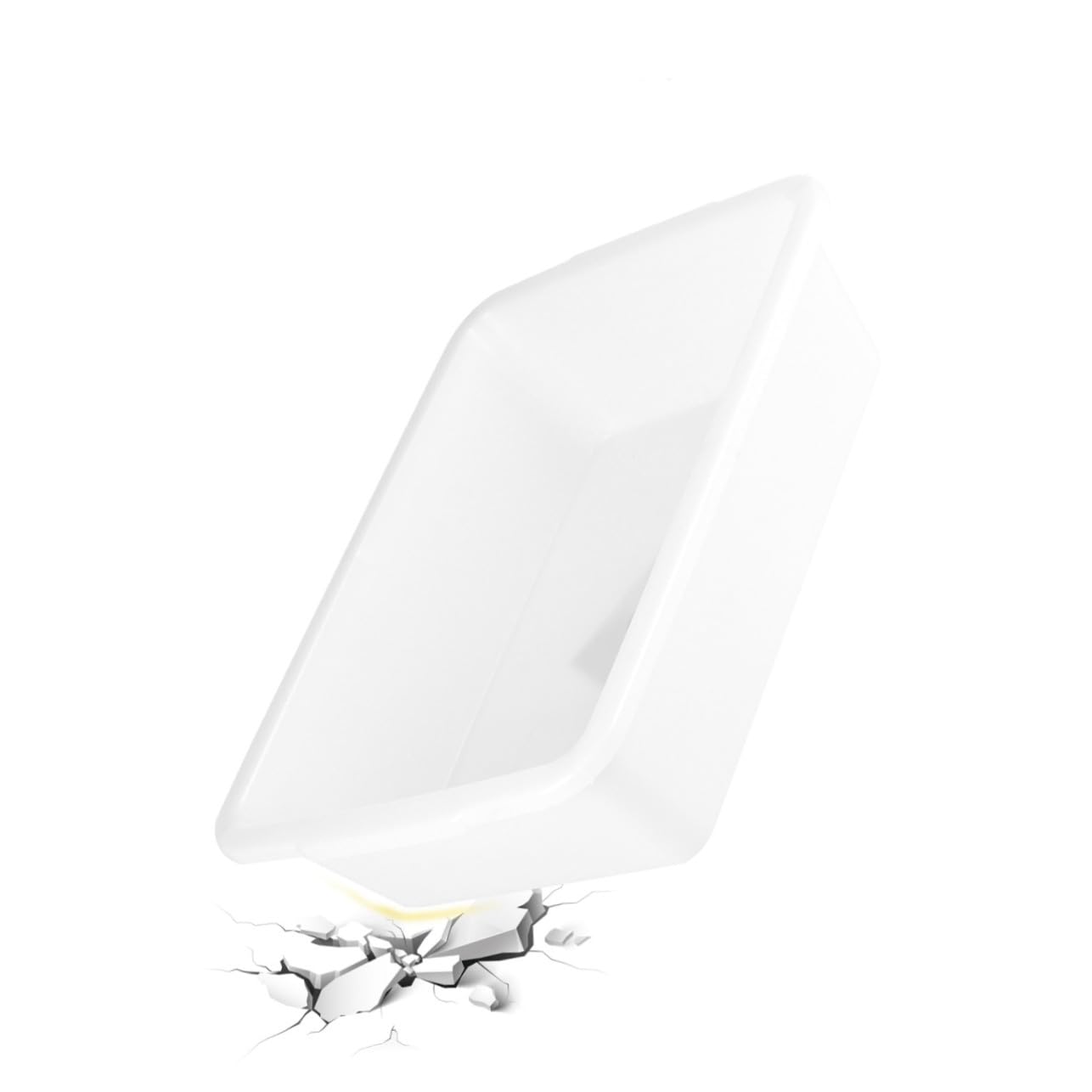 Cabilock Set 3 Pezzi Vassoi per Reagenti Chimici Resistente ad Acidi e Alcali, Vassoi da Laboratorio in Plastica Superficie Liscia, per Forniture e Esperimenti di Chimica in Laboratorio