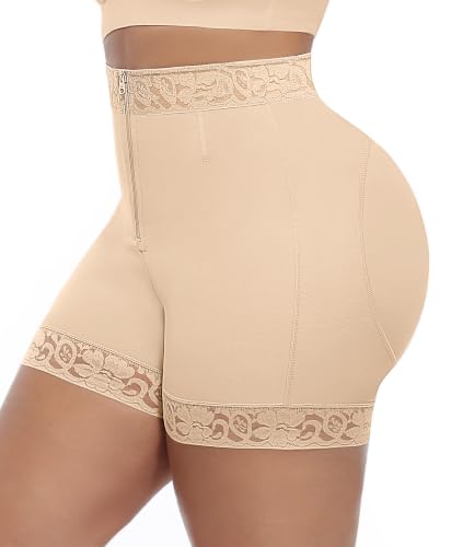 Image of FeelinGirl Tummy Control Shapewear Butt Lifting Faja Shorts Body Shaper