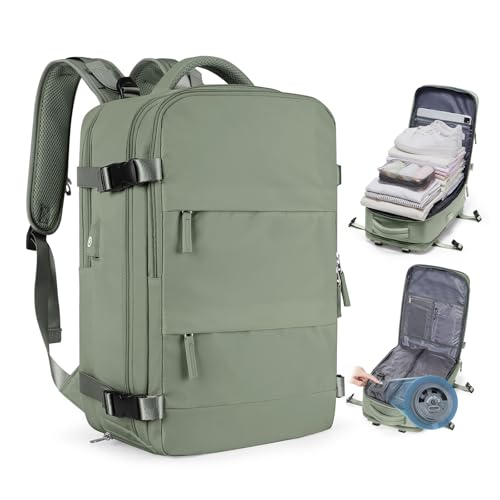 Image of coofay Vacuum Backpack Travel with Pump Vacpack Travel Backpack with Vacuum System Mochila de Viaje Compresion al Vacio Easyvacpack Airbag Backpacks for Traveling Carry on Luggage