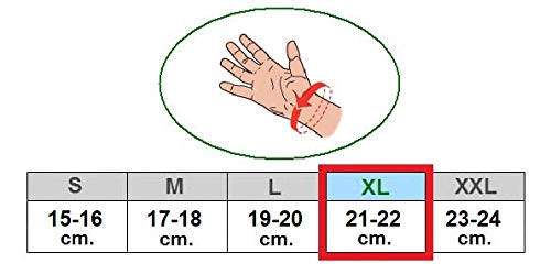 Polsiera in 100% Lana erinos -XXL (23-24 c.)- Fascia Ortopedica per