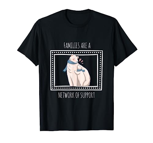 Families Are A Network Of Support Family Designs Presente Camiseta