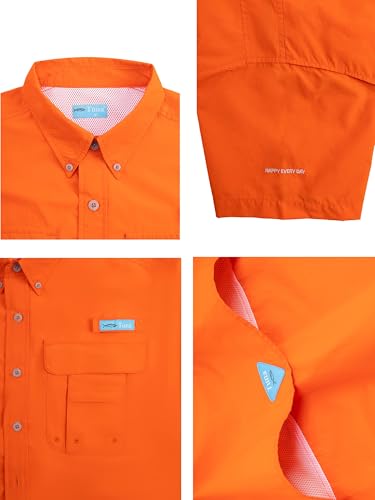Men's UPF UV 50+ Sun Protection Magellan Fishing SPF Camping Hiking Short Sleeve Shirts3