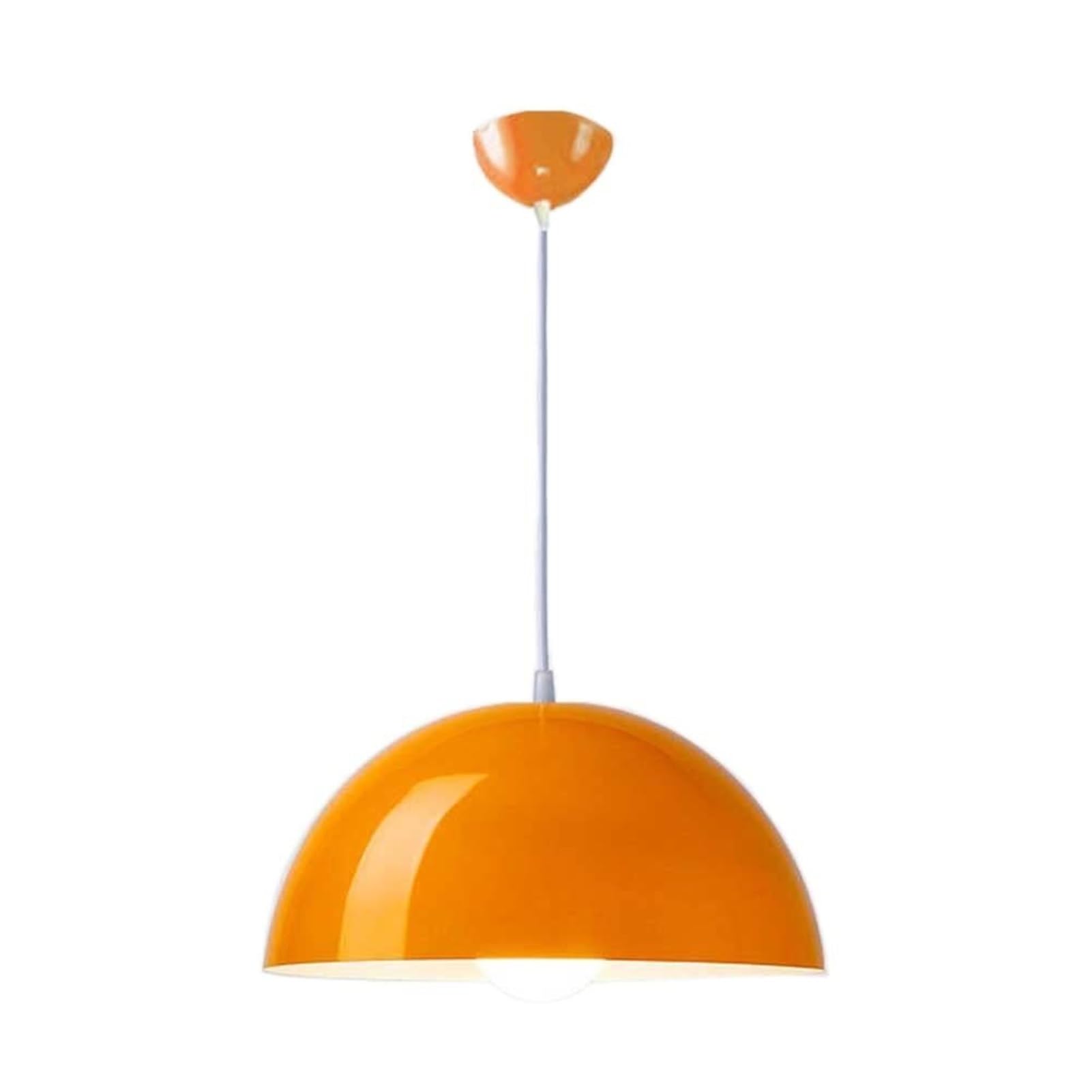 HUAYUSEDF Industrial Retro Metal Pendant Lamp Chandelier Hanging Lighting Ceiling Fixture Classic for Kitchen Island Indoor(Yellow3,50cm)