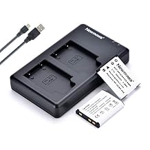 Newmowa NP-45 NP-45S بطارية الاستبدال 2 حزمة ومجموعة شاحن USB المزدوجة لـ Fujifilm INSTAX Mini 90 و FinePix XP50 XP60 XP70 XP80 XP120 XP130 XP140 T350 T400 T500 T510 T55 JX500 JX520