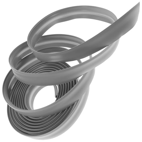 Tira de transición de alfombra a suelo flexible perfil de remate PVC gris 5mm 2