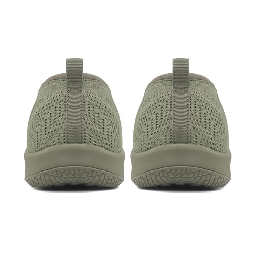 Image of LEDINEY Women's Flats Slip On Go Walk Shoes for Women Comfortable Walking Sneakers Knit Low Wedge Dressy Ballet Shoes Zapatos para Mujer