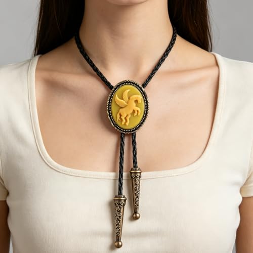 Image of Jeilwiy Bolo Tie for Men, Western Bolero Tie Cowboy Ties Native American Cowgirl Bolo Tie Accessories for Men Women