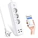 Produktbild Intelligente Steckdosenleiste Wifi Smart Steckdose Mehrfachsteckdose 3 AC 4 USB Kompatibel mit Alexa Google Home mit App Fernbedienung für iOS Android Wifi 2,4 GHz (E)