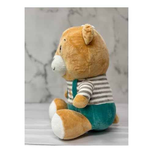 Image of ADORA Hooded Teddy Bear Soft Toy - Kawaii Plushie for Kids, Cute & Huggable Baby Plush Toy, Lovable Gift for Boys & Girls, Ideal for Birthdays & Special Occasions (Teddy Beige)