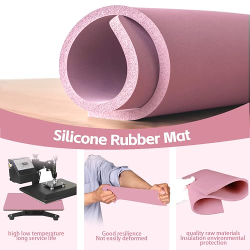 67 Pcs Sublimation Shirts Tool Kits for Vinyl Alignment,Heat Press Mat Pad Silicone,T-Shirt Rulers Guide and Teflon Sheet for Cricut Heat Press HTV Vinyl Center Designs,Craft Sewing Accessories - Image 6