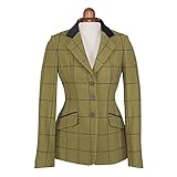 Shires Aubrion Saratoga Childs Riding Jacket - Dark Green Check 28 - Image 5