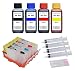 Produktbild Wiederbefüllbare Tintenpatronen kompatibel mit HP 903 (XL) black cyan magenta yellow + 400 ml Nachfülltinte für OfficeJet 6950, OfficeJet Pro 6868, 6950, 6960, 6970, 6975, 6978