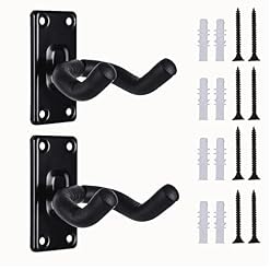 YouOKLight Premium Guitar Wall Mount Hanger, Protect Your Guitar with Soft Sponge Cover, 360 Degree Rotation, Holds up to 40 lbs, Perfect for Acoustic Electric Bass Classical Ukulele Guitars. - Les Beatles, Paul McCartney, John Lennon, RIngo Starr, George Harrison