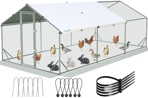 Quictent Large Metal Chicken Coop