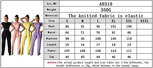 Oluolin Womens High Waist 2 Piece Outfits Jumpsuits Playsuit Skinny Pants Set Tracksuit #TOP6