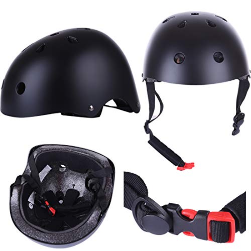 RuiyiF 7Pcs Adult Sports Safety Protective Gear Set, Elbow Pad Knee Support Wrist Guard and Helmet for Adult Skateboard Skating Blading Cycling Riding - Small