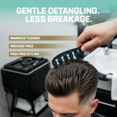 Peine Uplift Provisions texturizador dientes anchos negro miniatura 4