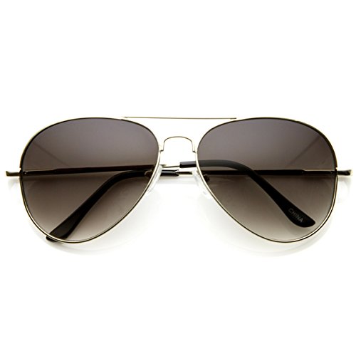 zeroUV Classic Original Iconic Metal Aviator Sunglasses