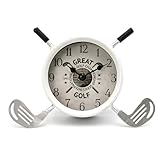 Golf Gifts for Men Dad Women Brother Bosses Golf Clubs Desk Clock Cool Desk Accessories for Coworkers Golfer Fans Souvenir Novelty Event Golf Office Decor Golfer Gadgets Unique Funny Stuff