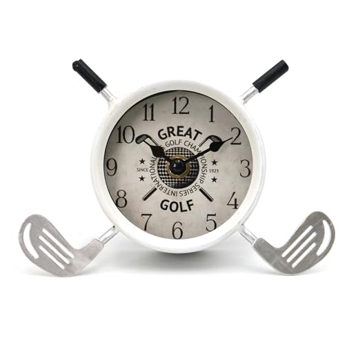 Golf Gifts for Men Dad Women Brother Bosses Golf Clubs Desk Clock Cool Desk Accessories for Coworkers Golfer Fans Souvenir Novelty Event Golf Office Decor Golfer Gadgets Unique Funny Stuff