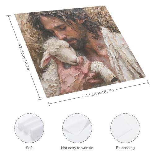 Servilletas de Tela Reutilizables Pack 6 Floral Cuadrada miniatura 2