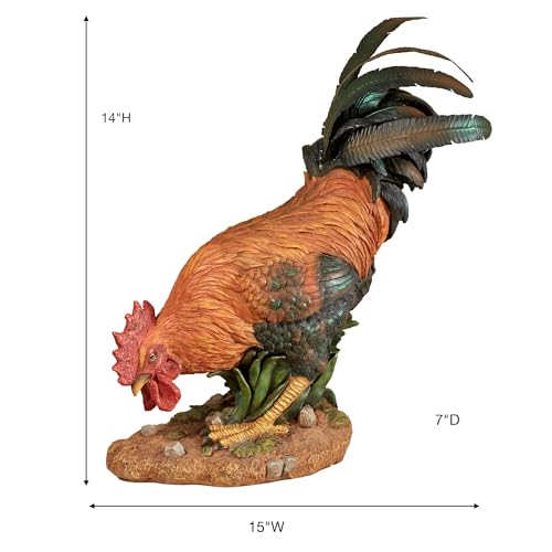 Escultura de Gallo Ruler of The Roost para Mesa miniatura 3