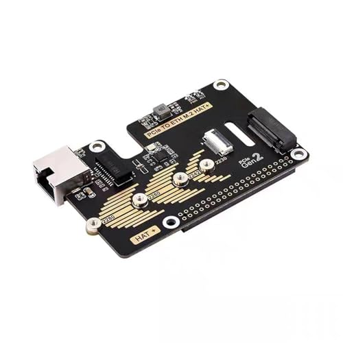 JUYAXIN Adaptador PCIe Ethernet NVMe Hat 1000M funcionalidad Ethernet 16PIN Conexión de cable PCle